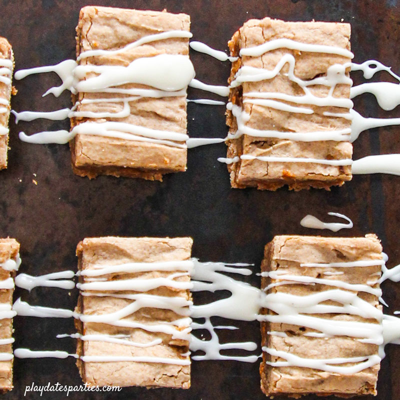 Cake Mix Blondies Cinnamon Spice 