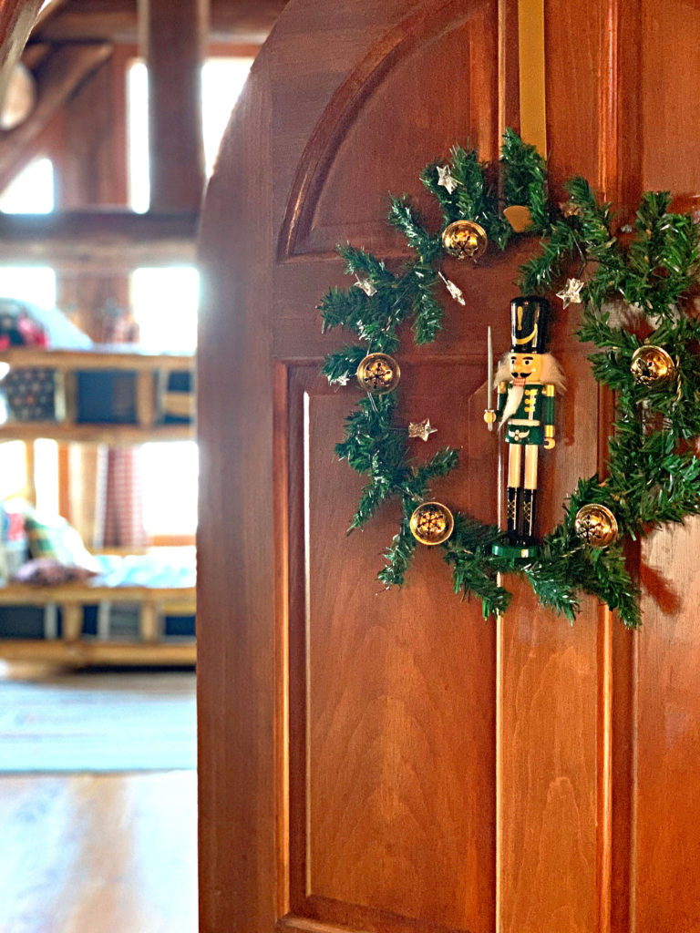 Dollar Tree Christmas DIY Wreath Supplies Nutcracker Jingle Bells
